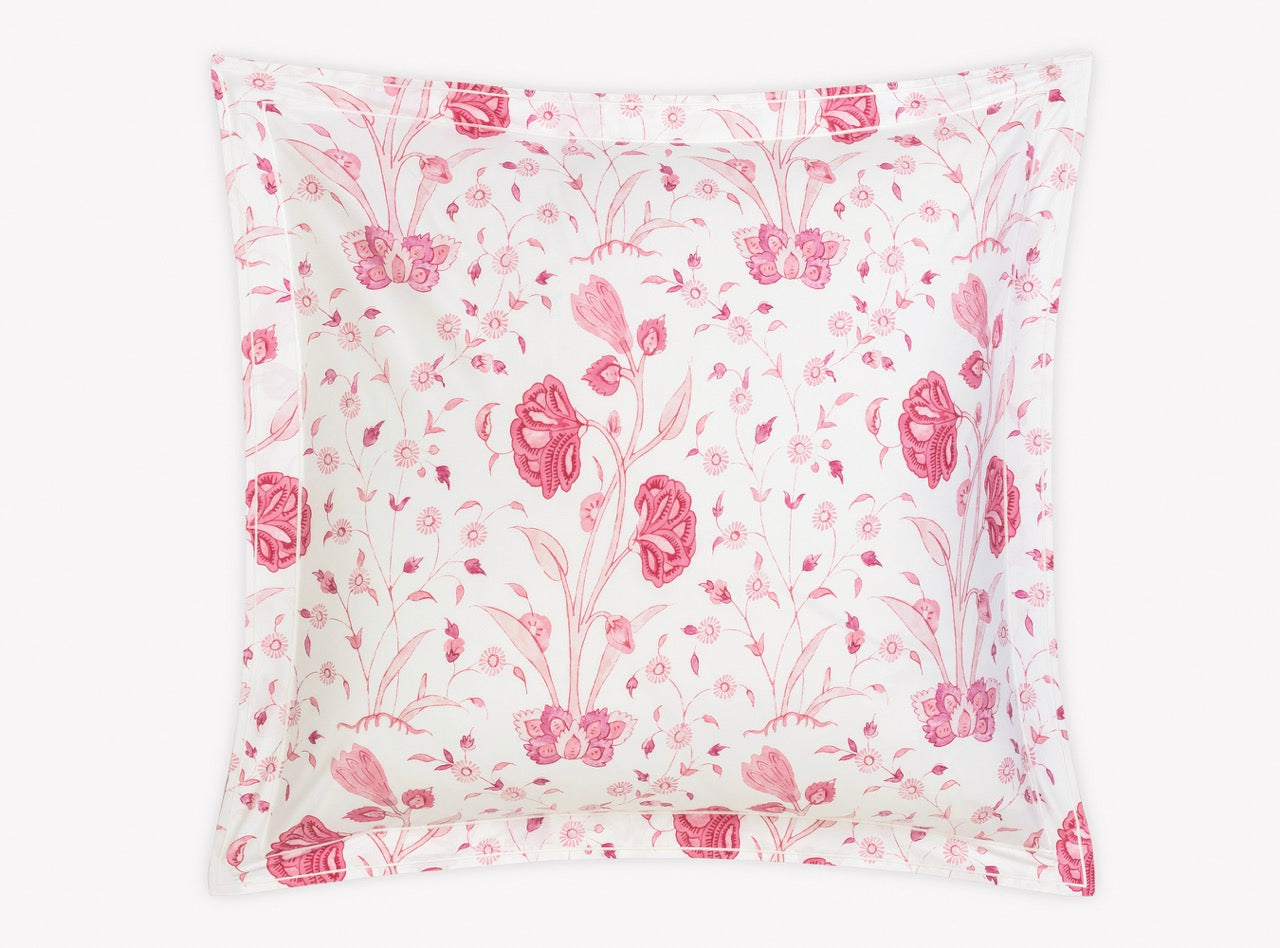 Image of Matouk Khilana euro sham in color peony.