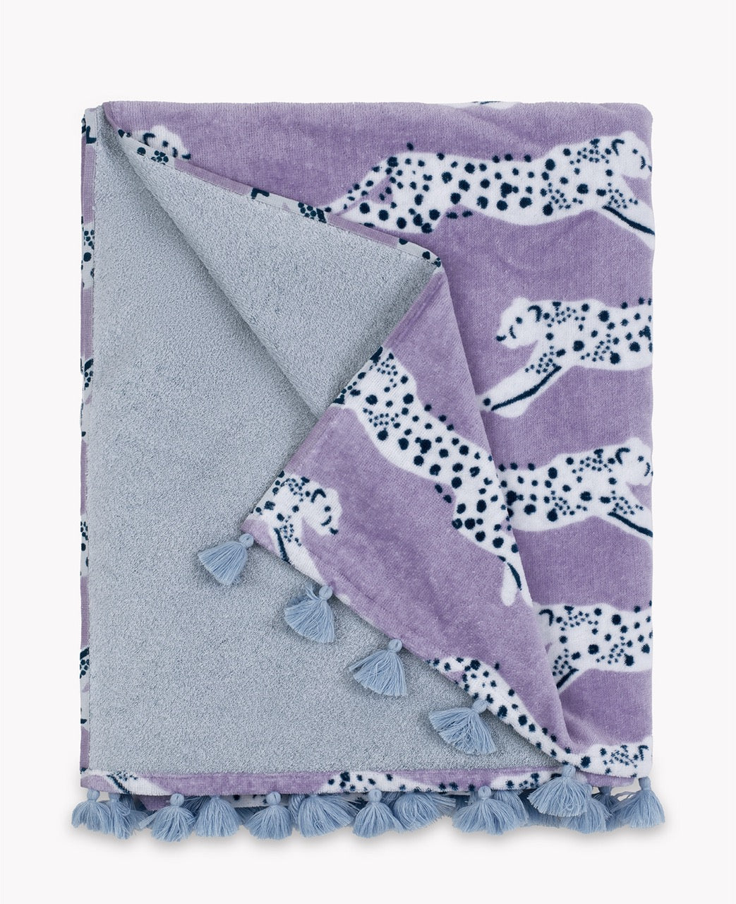 Image of Matouk Leaping Leopard beach lilac.