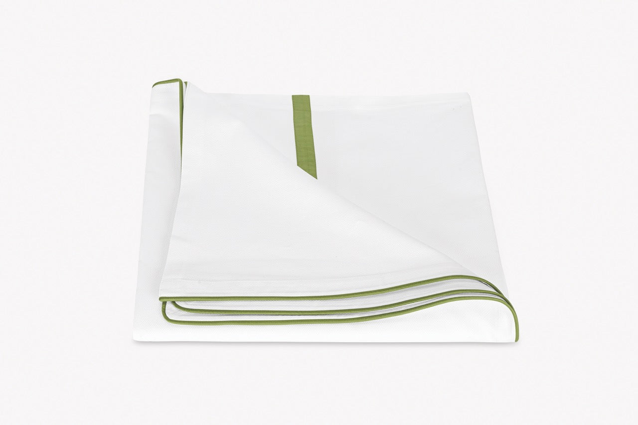 Image of Matouk Louise pique duvet in color grass.