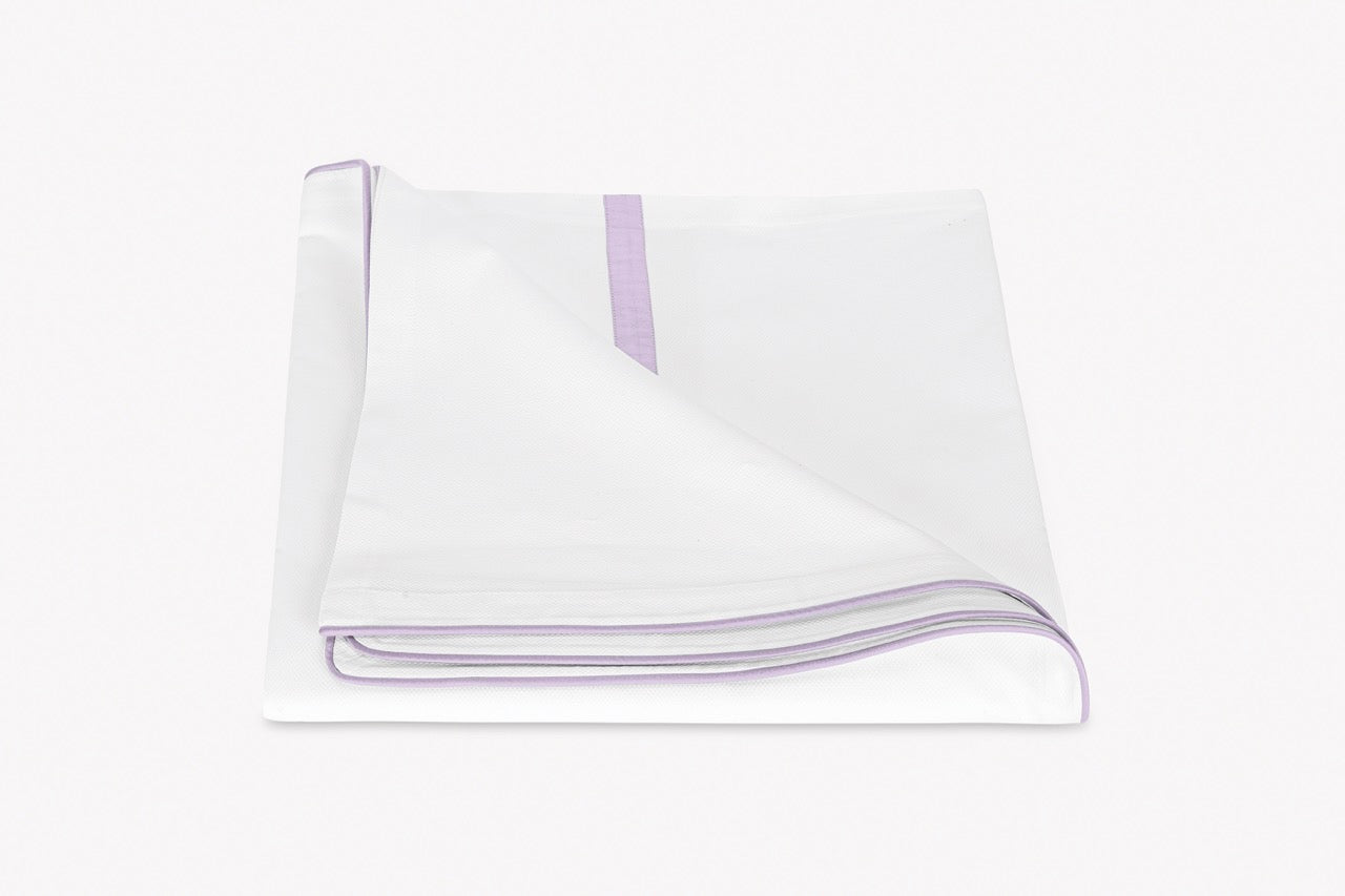 Image of Matouk Louise pique duvet in color violet.