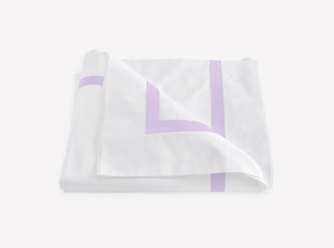 Image of Matouk Lowell duvet in color violet.