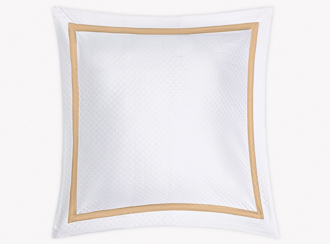 Image of Matouk Lowell matelasse euro sham in color ambrosia.