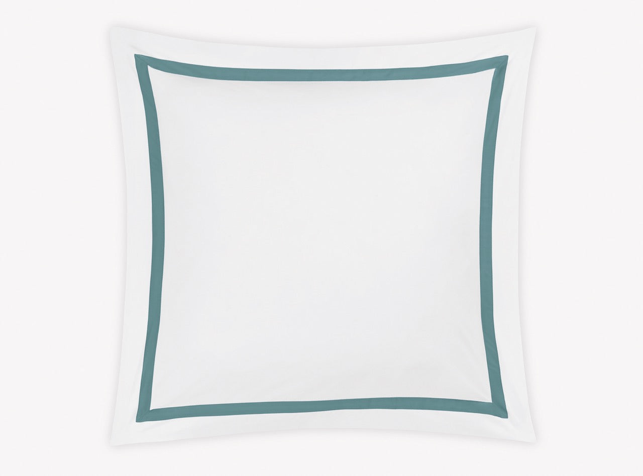 Image of Matouk Lowell euro sham in color deep jade.