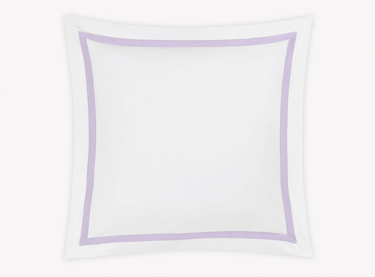 Image of Matouk Lowell euro sham in color violet.