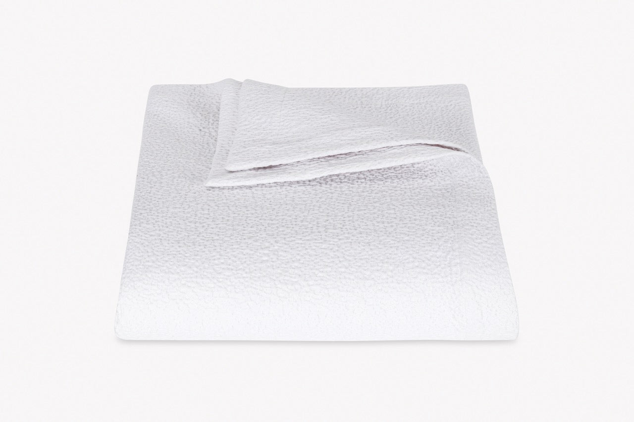 Image of Matouk Malibu coverlet in color white.