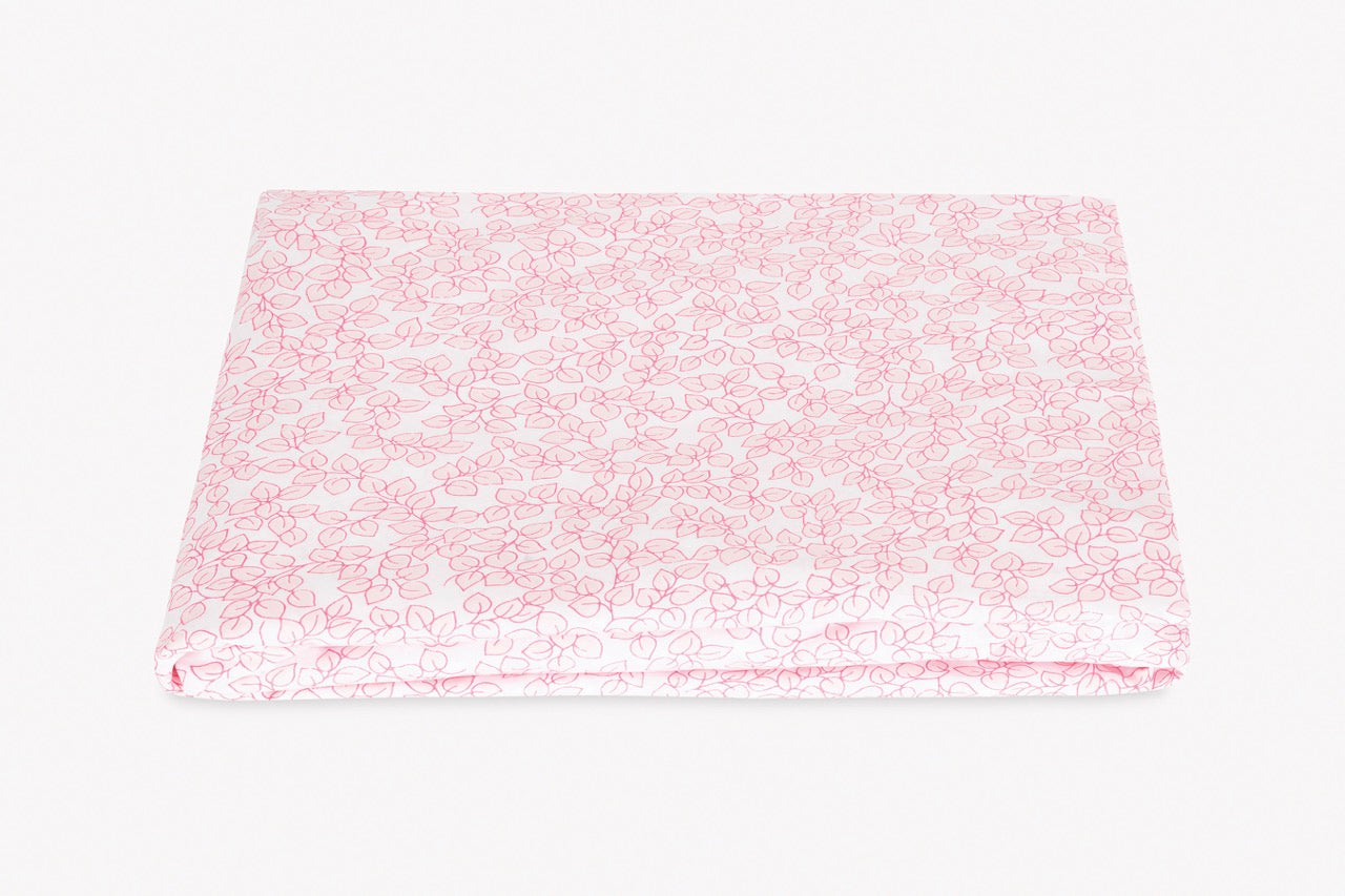 Image of Matouk Margot fitted sheet in color blush.