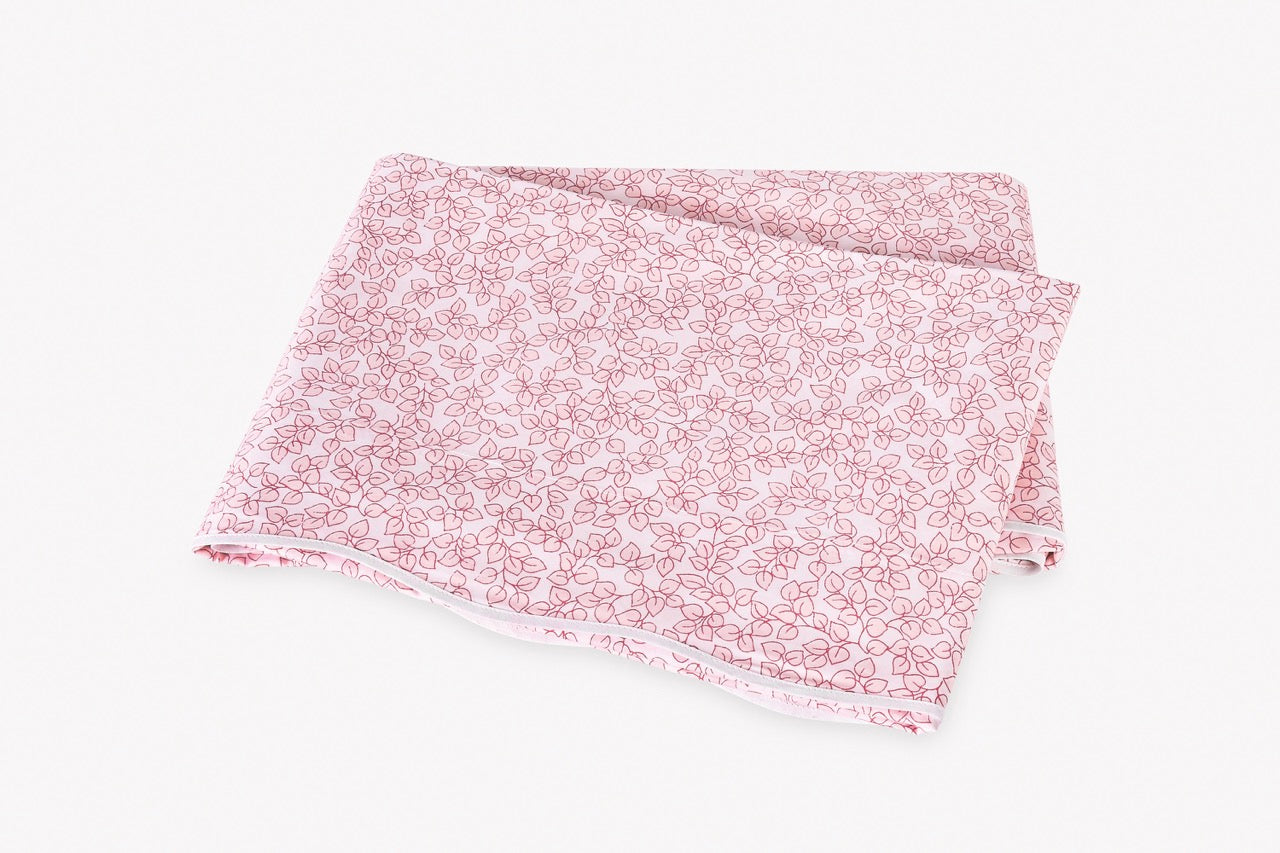 Image of Matouk Margot flat sheet in color blush.