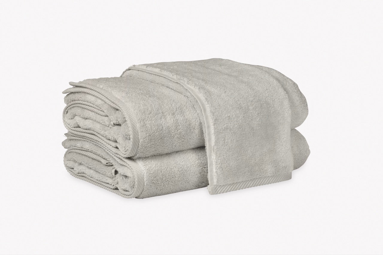 Image of Matouk Milagro towels in color sterling new.