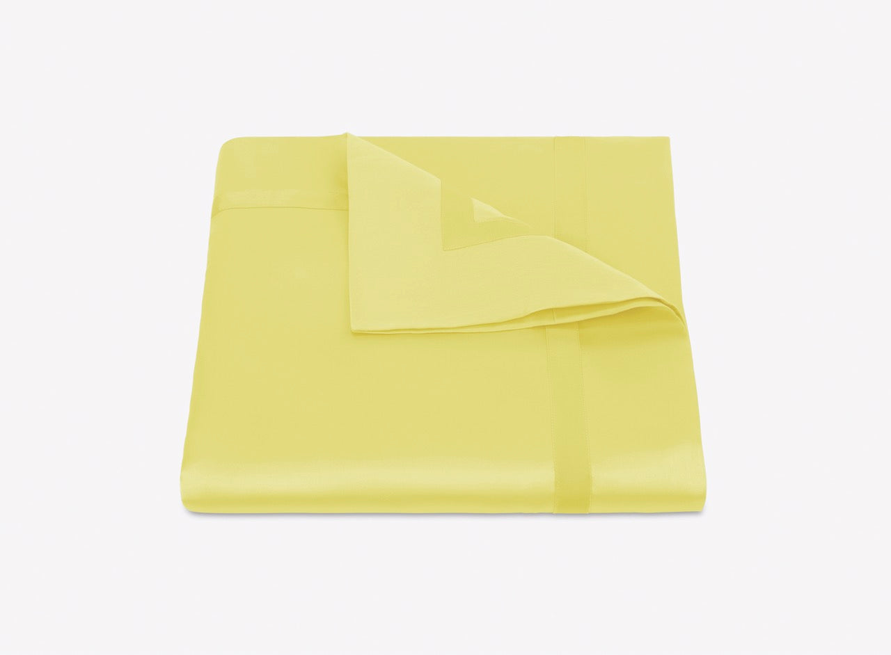 Image of Matouk Nocturne duvet in color lemon.