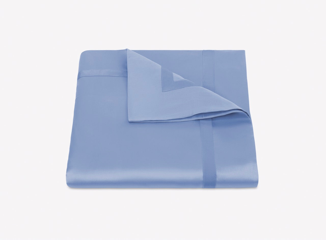 Image of Matouk Nocturne duvet in color azure.