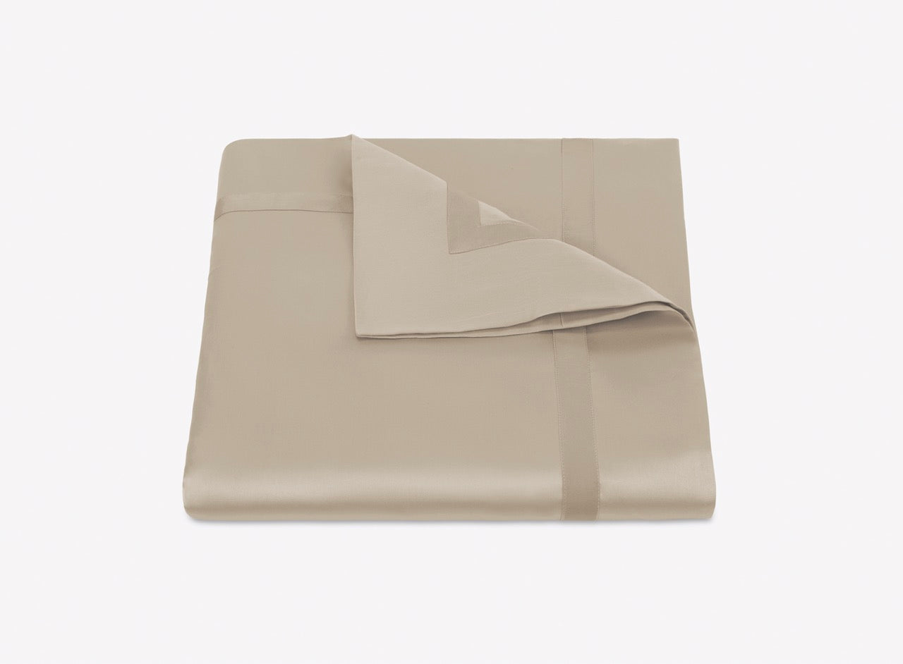 Image of Matouk Nocturne duvet in color khaki.