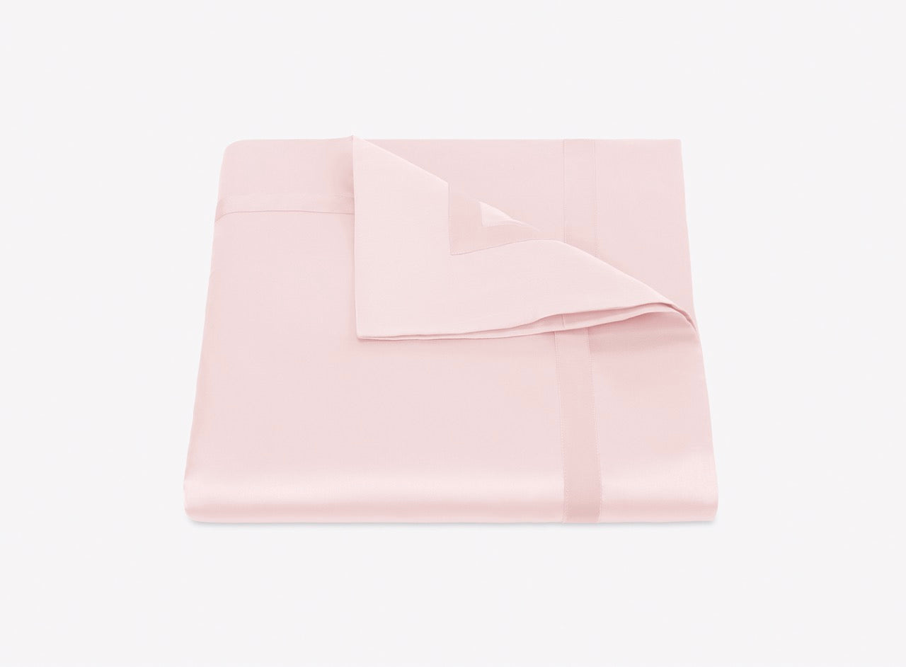 Image of Matouk Nocturne duvet in color pink.