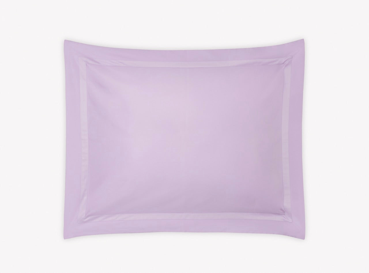 Image of Matouk Nocturne Standard sham in color violet.