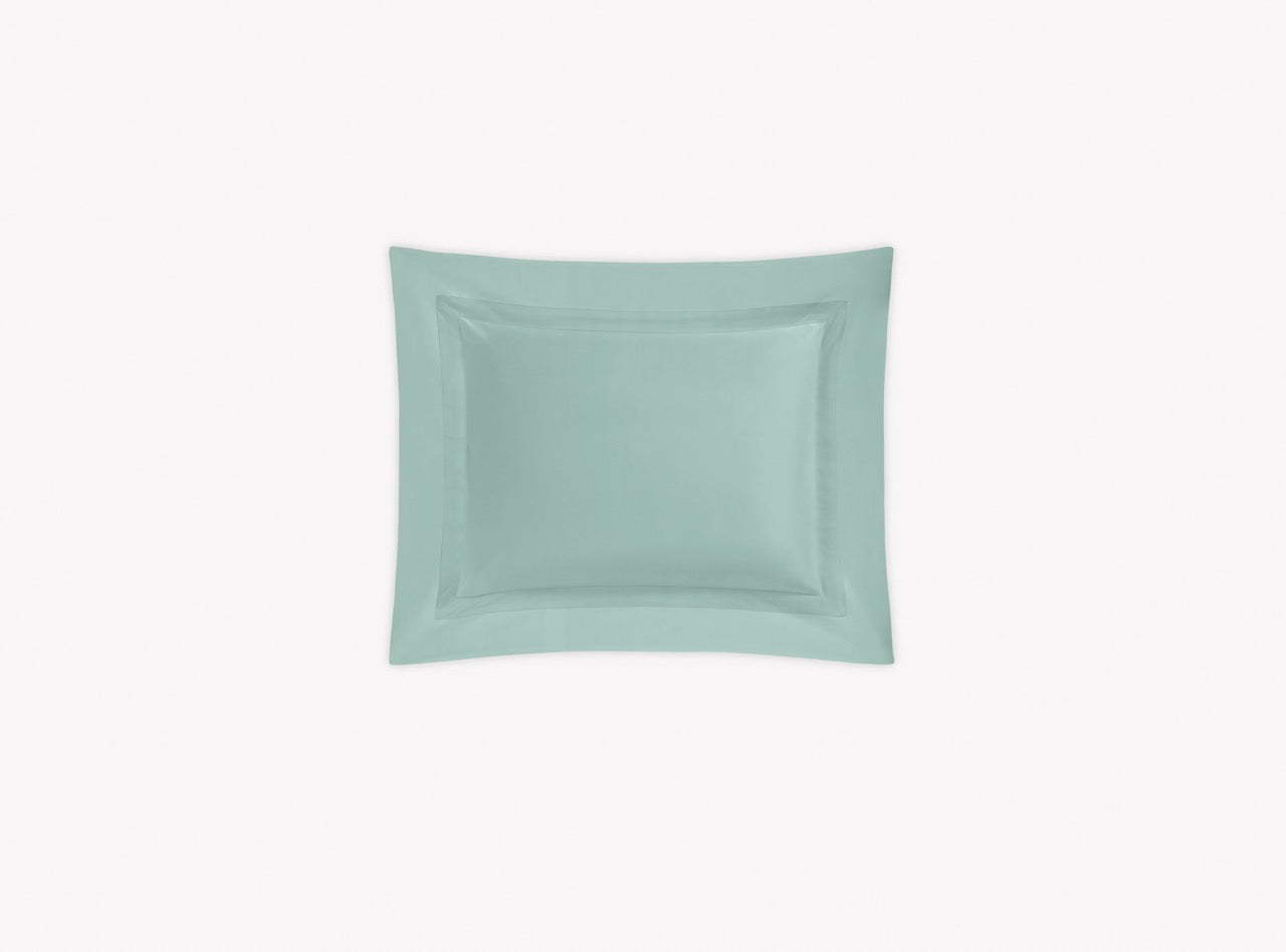 Image of Matouk Nocturne boudoir sham in color aquamarine.