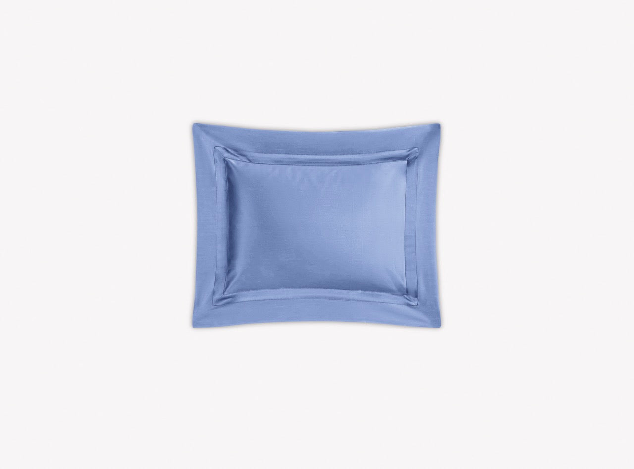 Image of Matouk Nocturne boudoir sham in color azure.