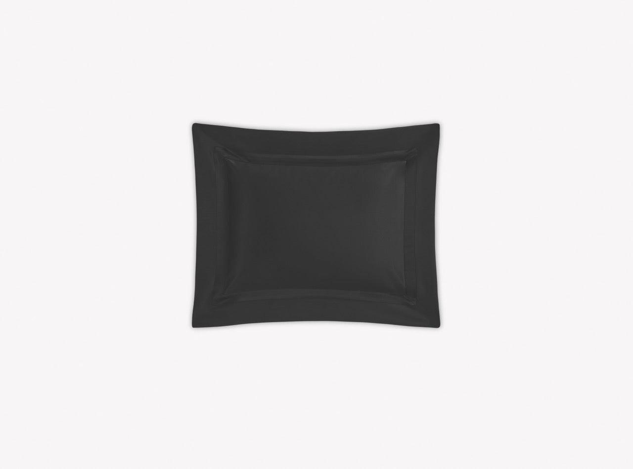 Image of Matouk Nocturne boudoir sham in color black.