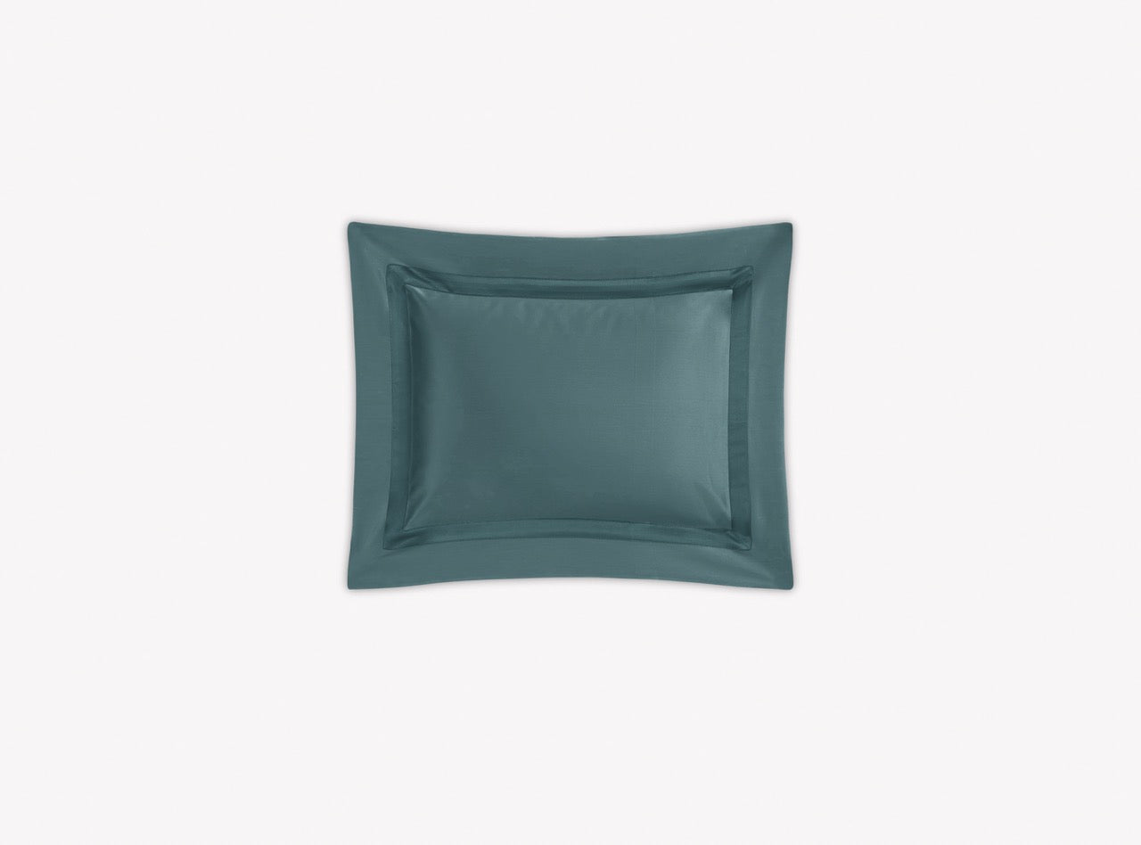 Image of Matouk Nocturne boudoir sham in color deep jade.