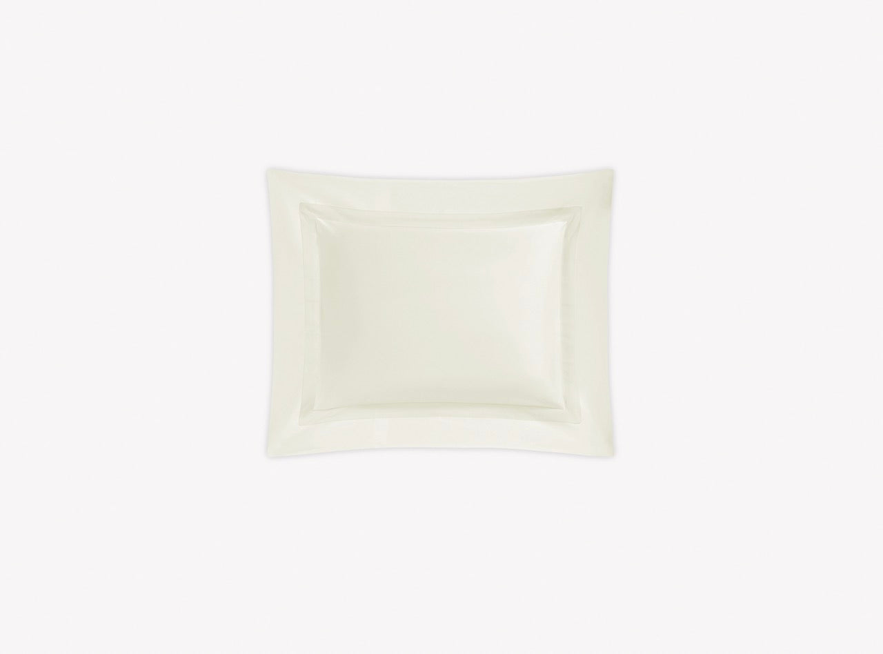 Image of Matouk Nocturne boudoir sham in color ivory.