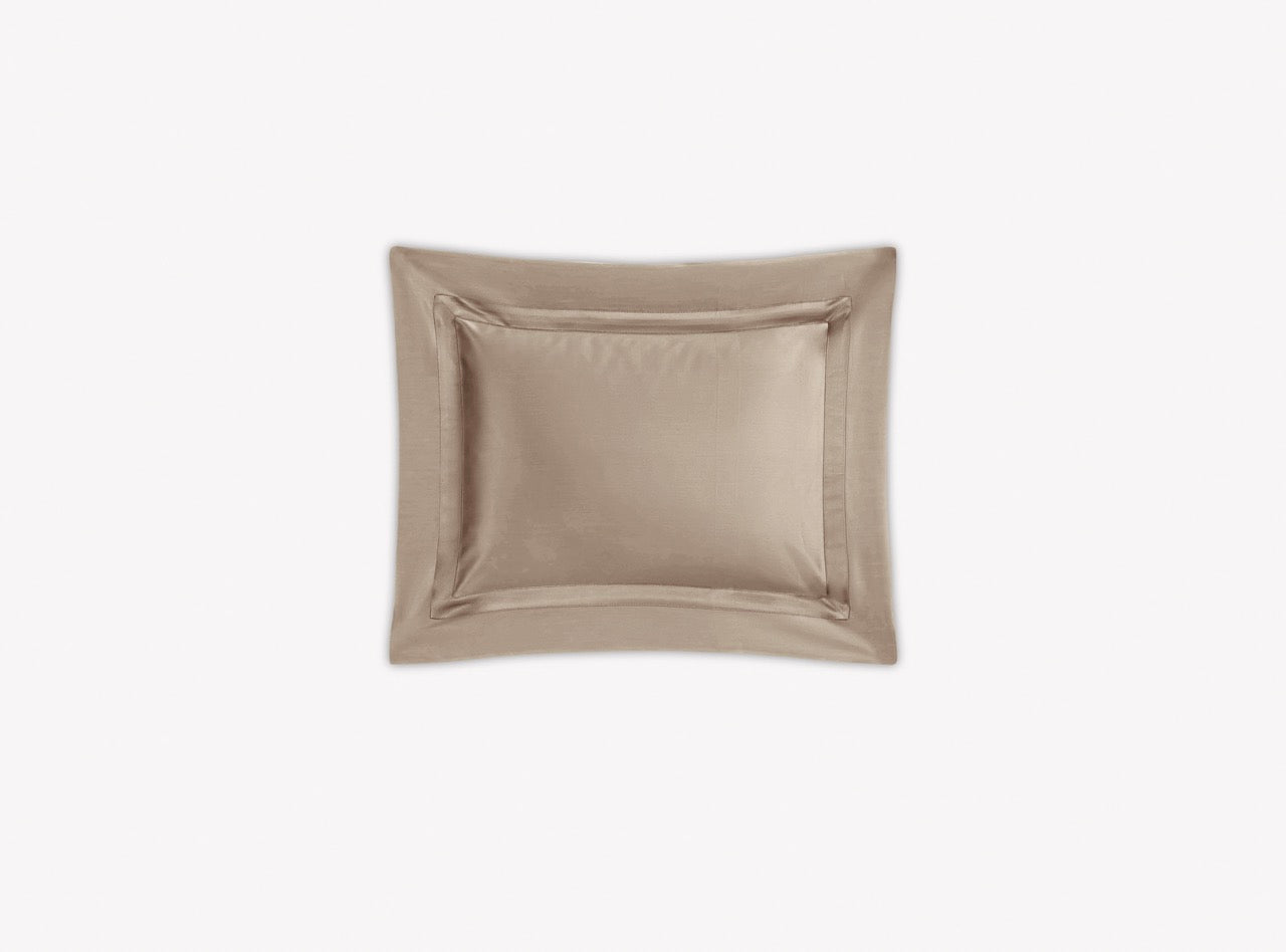 Image of Matouk Nocturne boudoir sham in color khaki.