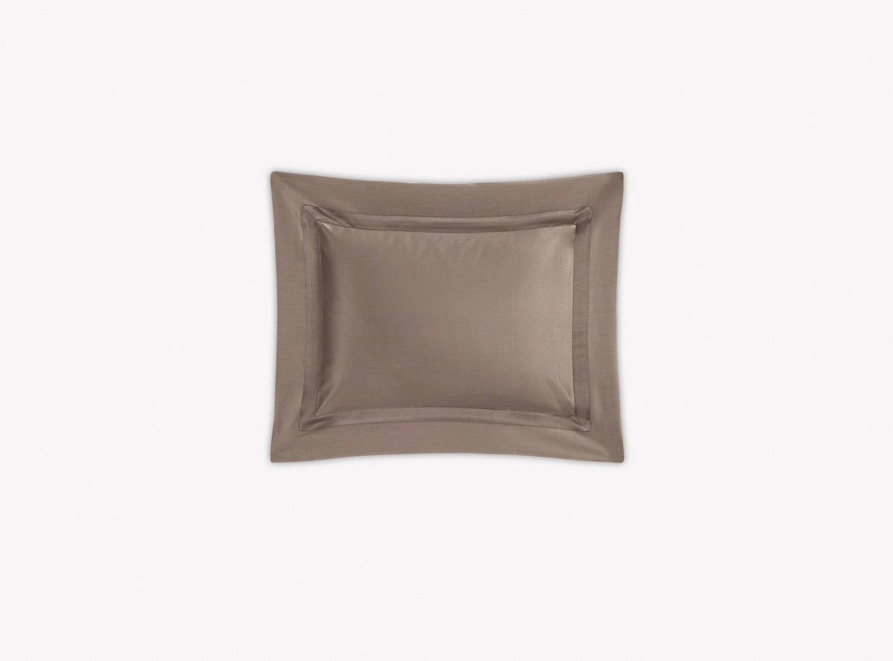 Image of Matouk Nocturne boudoir sham in color mocha.