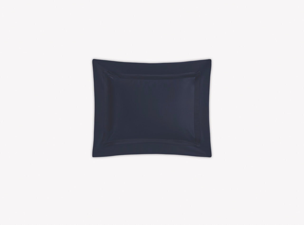 Image of Matouk Nocturne boudoir sham in color navy.