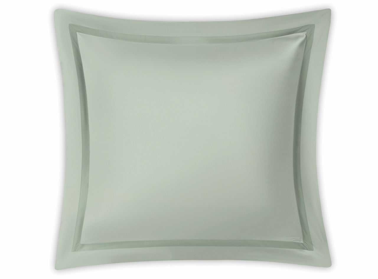 Image of Matouk Nocturne euro sham in color celadon.