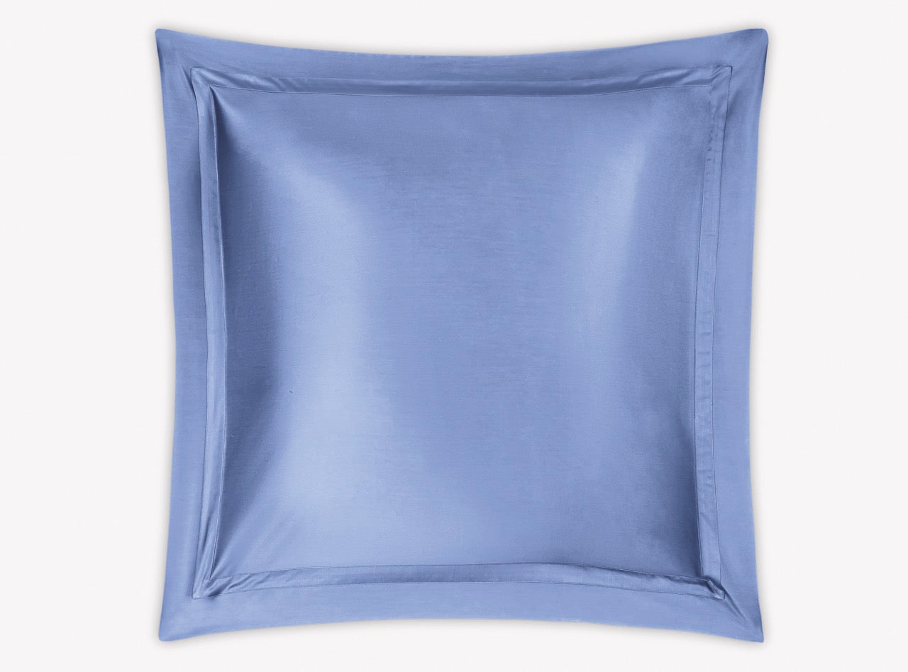 Image of Matouk Nocturne euro sham in color azure.