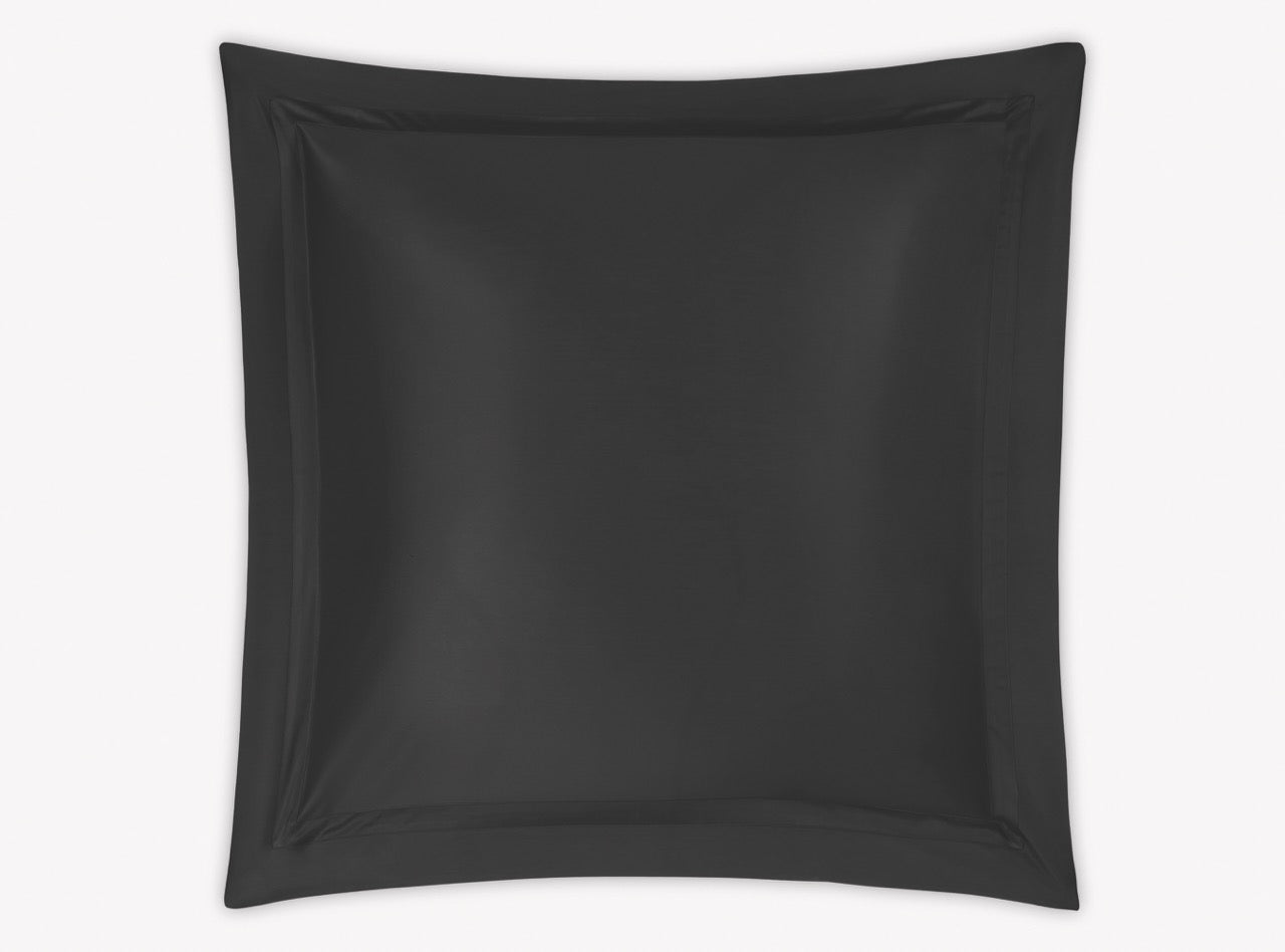 Image of Matouk Nocturne euro sham in color black.