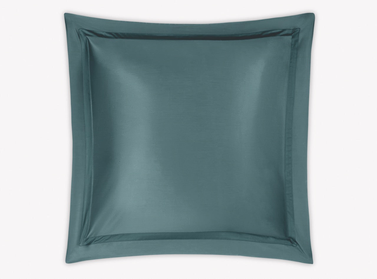 Image of Matouk Nocturne euro sham in color deep jade.