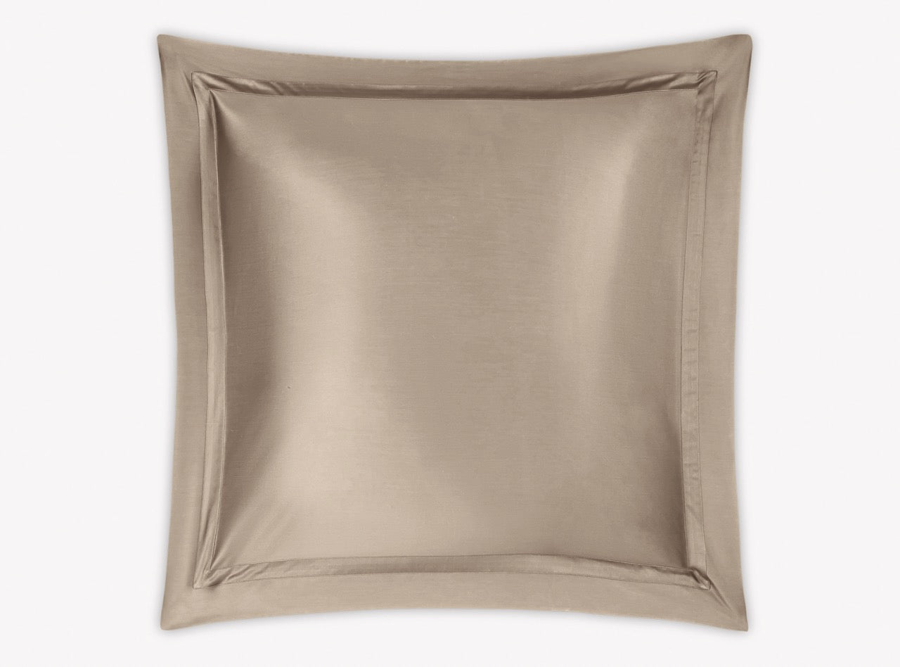 Image of Matouk Nocturne euro sham in color khaki.