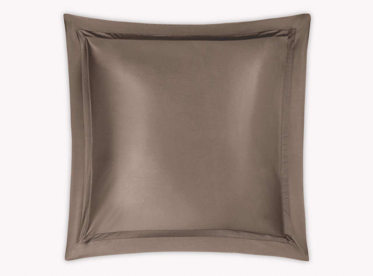 Image of Matouk Nocturne euro sham in color mocha.