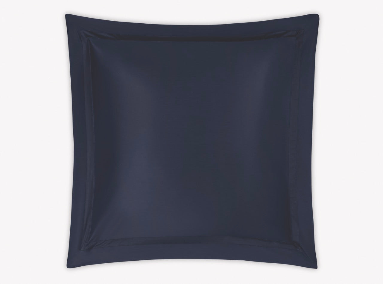 Image of Matouk Nocturne euro sham in color navy.