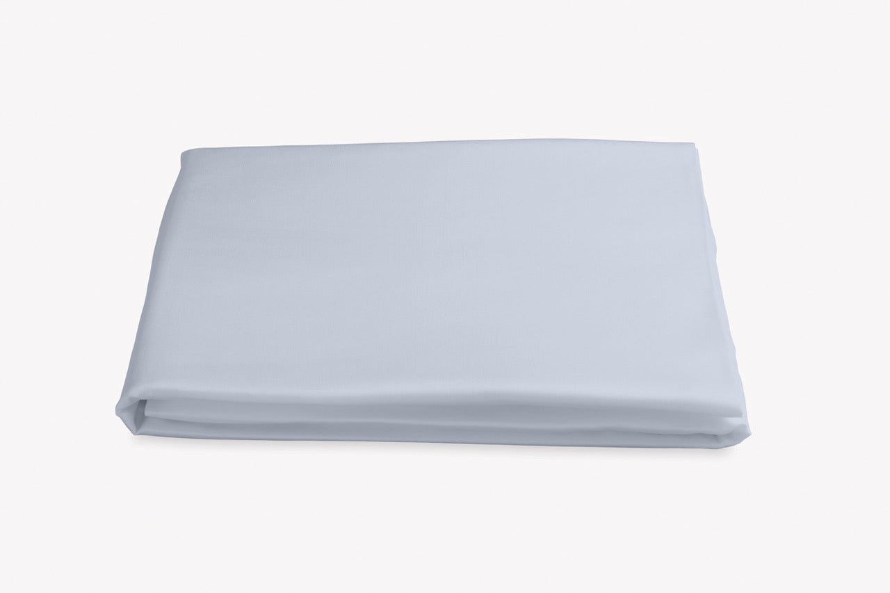 Image of Matouk Nocturne fitted sheet in color blue.