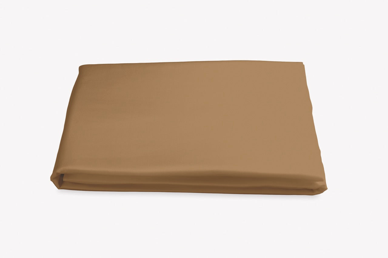 Image of Matouk Nocturne fitted sheet in color bronze.