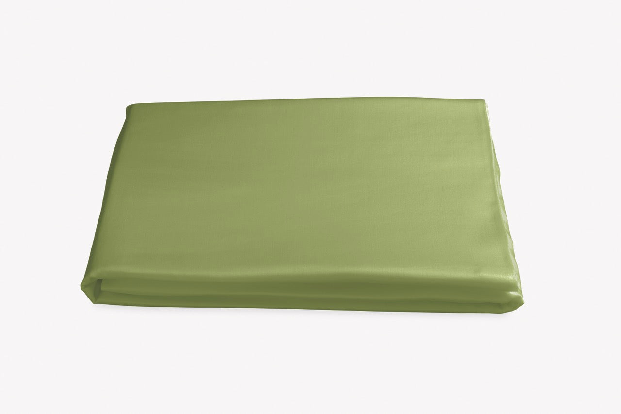 Image of Matouk Nocturne fitted sheet in color grass.