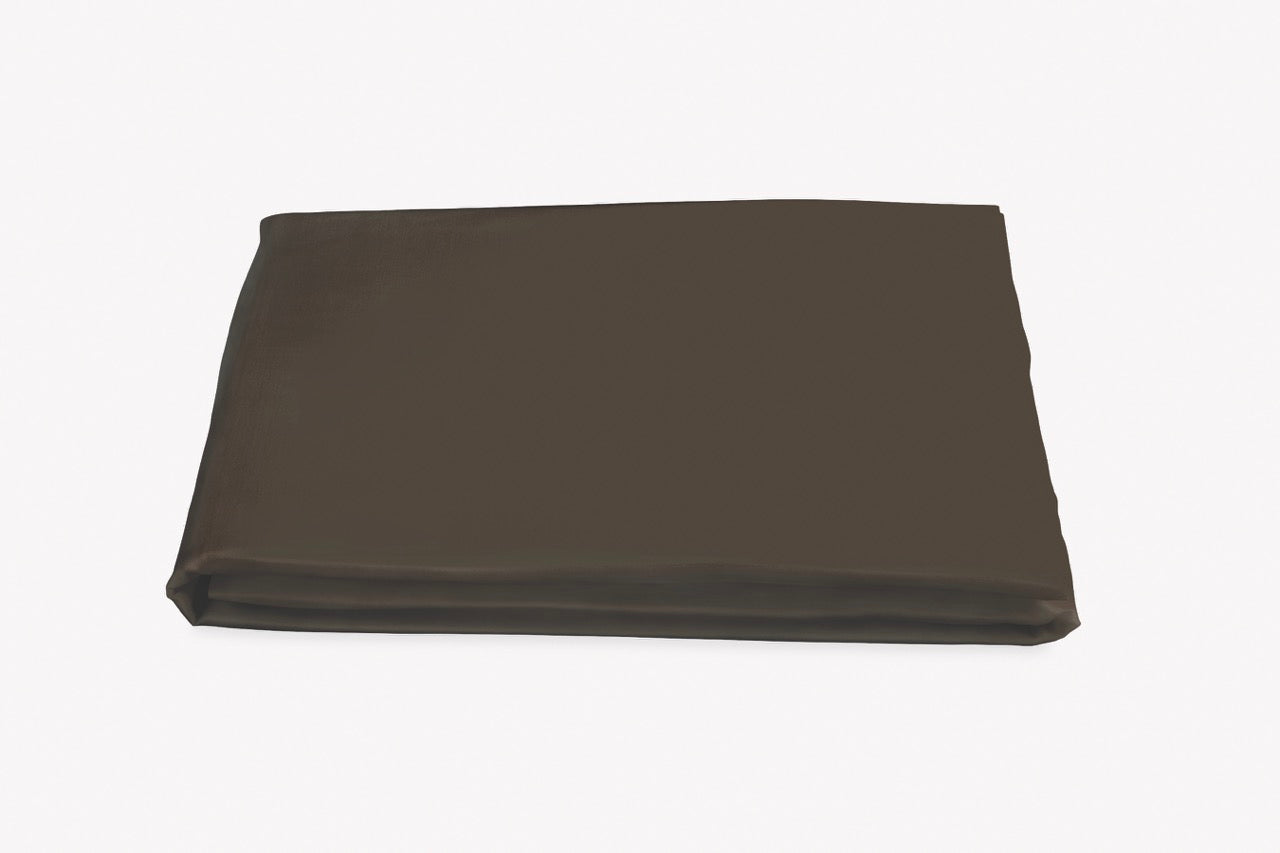 Image of Matouk Nocturne fitted sheet in color sable.