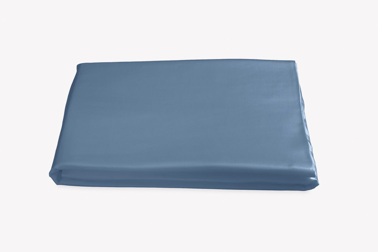 Image of Matouk Nocturne fitted sheet in color sea.