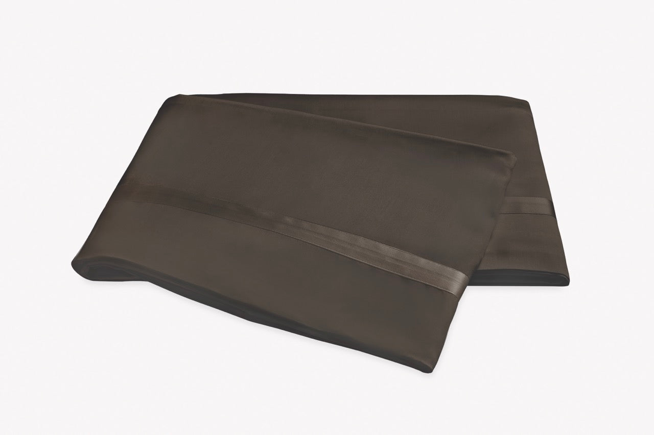 Image of Matouk Nocturne flat sheet in color sable.