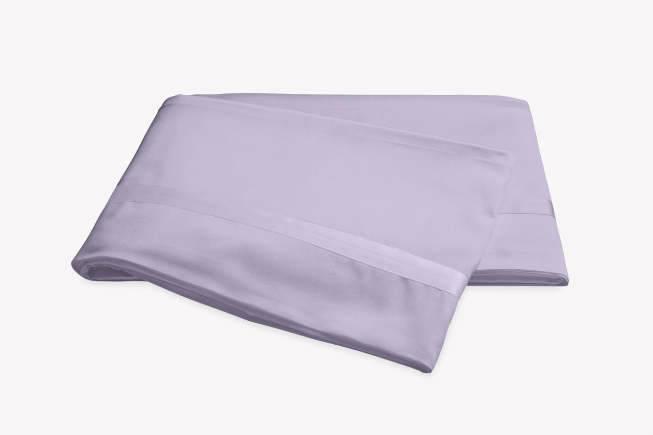 Image of Matouk Nocturne flat sheet in color violet.