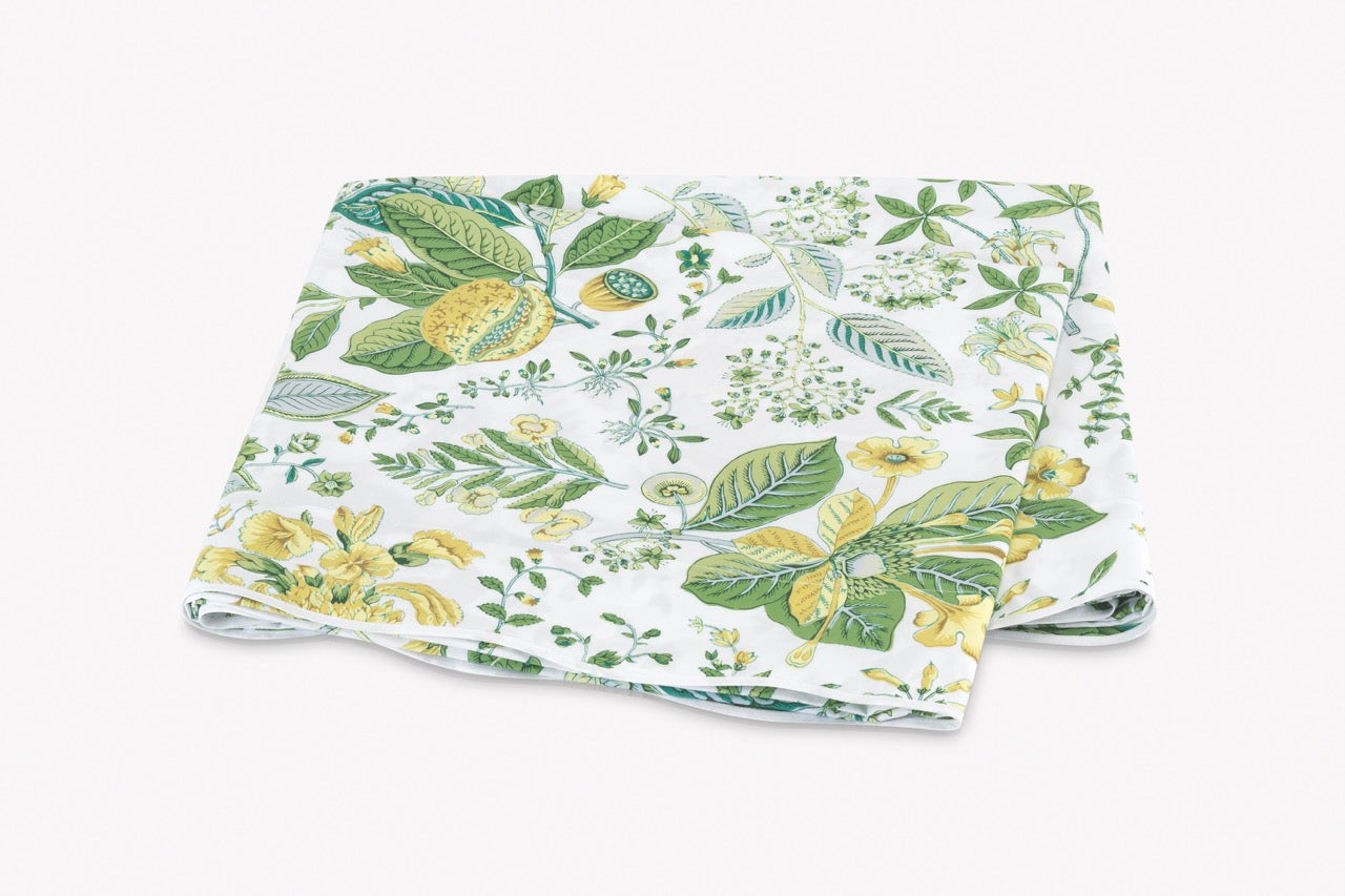 Image of Matouk Pomegranate flat sheet in color citrus.