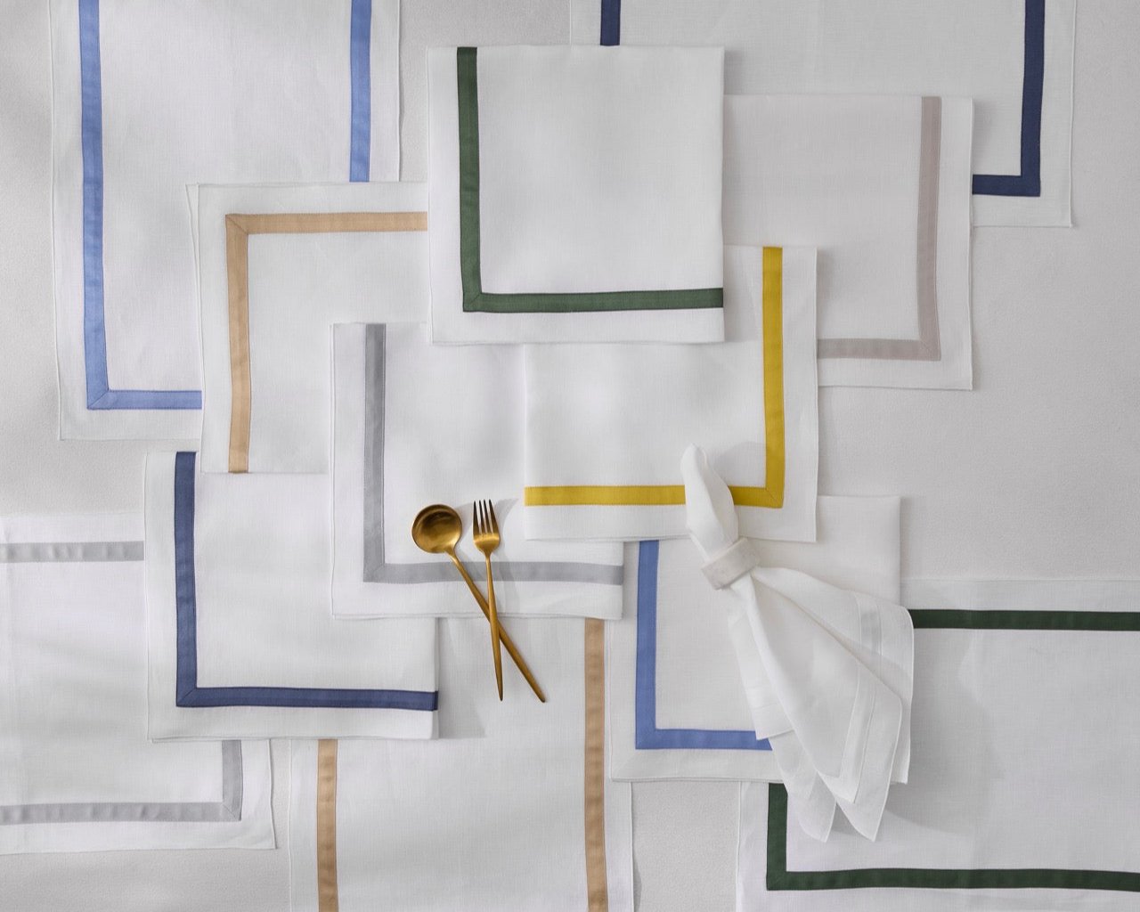 Image of Matouk Lowell Table Linen colors