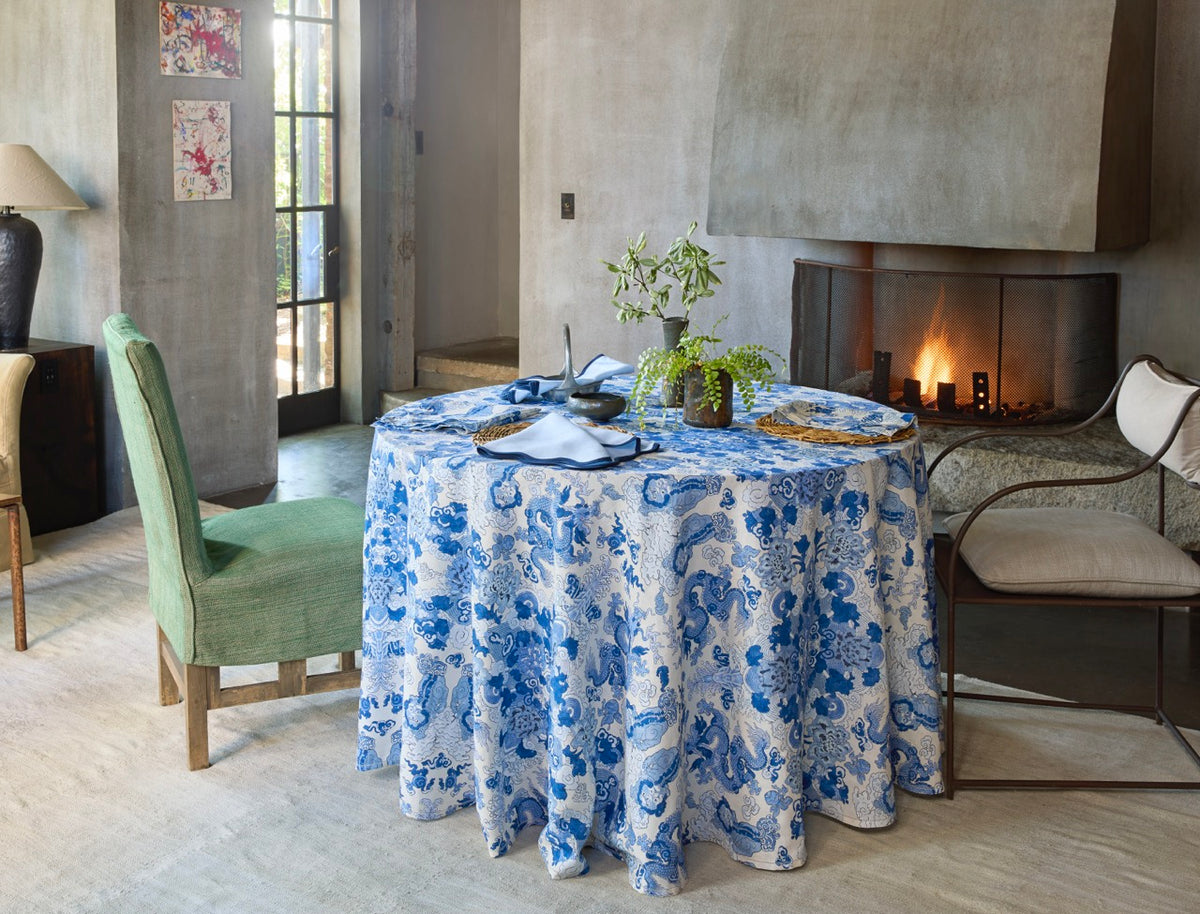 Matouk Table Magic Mountain Schumacher Collection | Table Linens – Linen Society