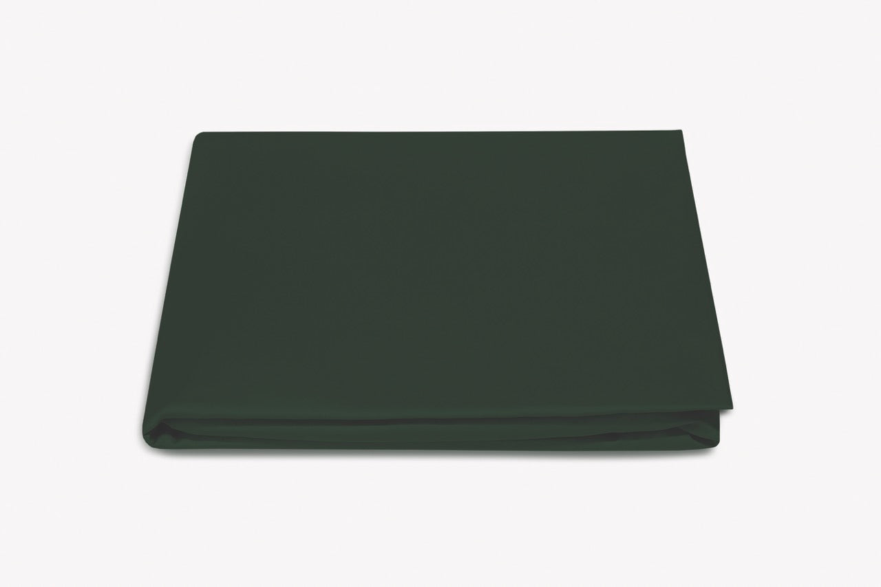 Image of Matouk Talita fitted sheet in color green.