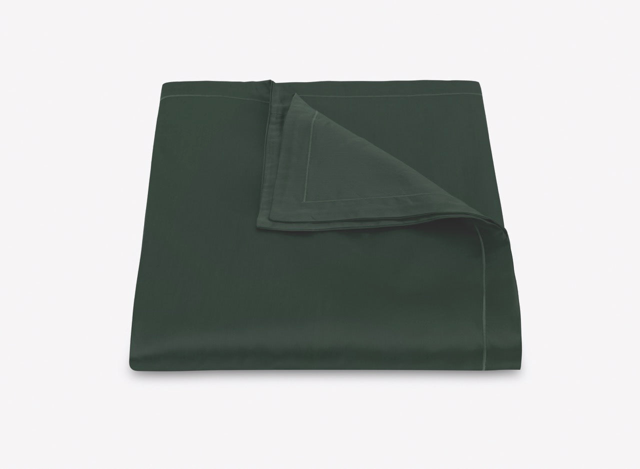 Image of Matouk Talita satin stitch duvet in color green.