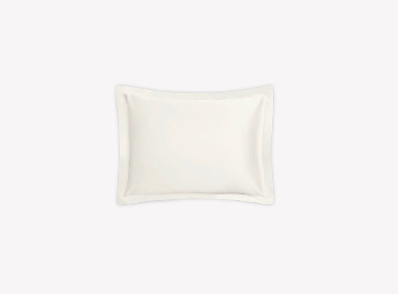 Image of Matouk Talita satin stitch boudoir sham in color bone.