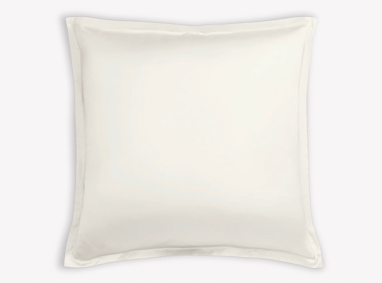 Image of Matouk Talita satin stitch euro sham in color bone.