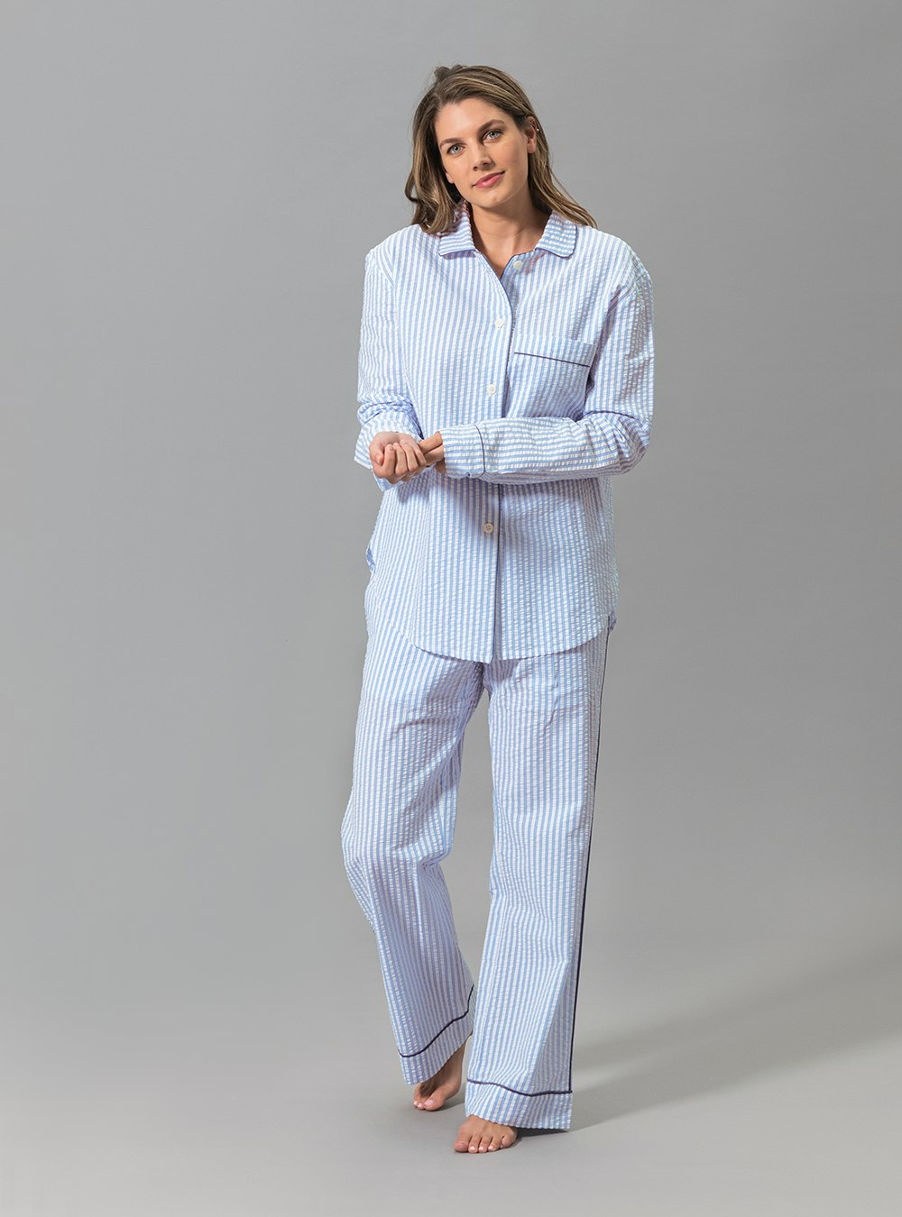 Matteo | Seersucker Pajama Set