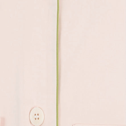 Piped Percale Pajama Set