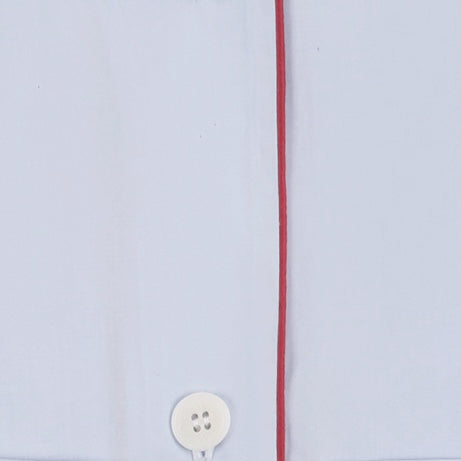 Piped Percale Pajama Set