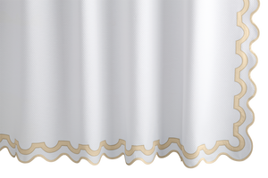 Photo of the Mirasol Shower Curtain ensemble.